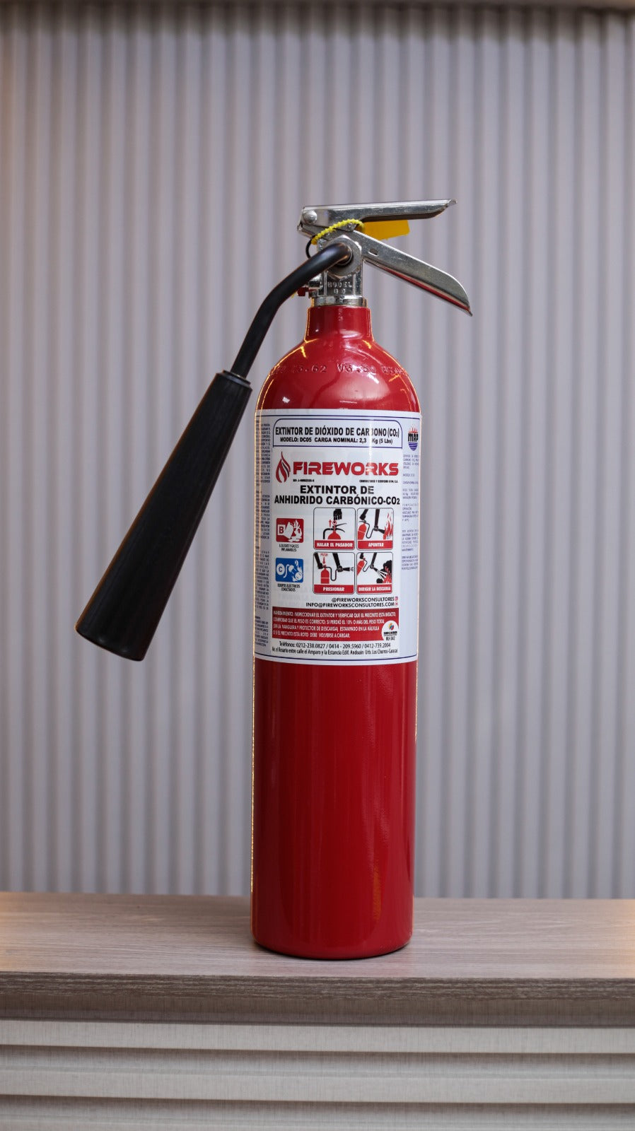 EXTINTOR 5LBS ALUMINIO TIPO CO2