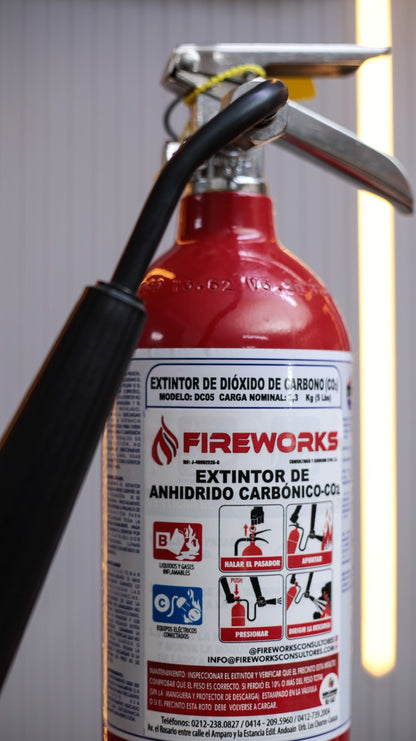 EXTINTOR 5LBS ALUMINIO TIPO CO2